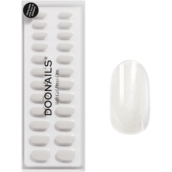 Künstliche Nägel, Soft Gel Press Ons Milkshake Medium Round Doonails