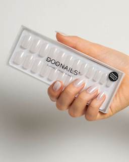 Künstliche Nägel, Soft Gel Press Ons Milkshake Medium Round Doonails