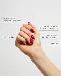 Künstliche Nägel, Soft Gel Press Ons Mon Cherie Medium Round Doonails