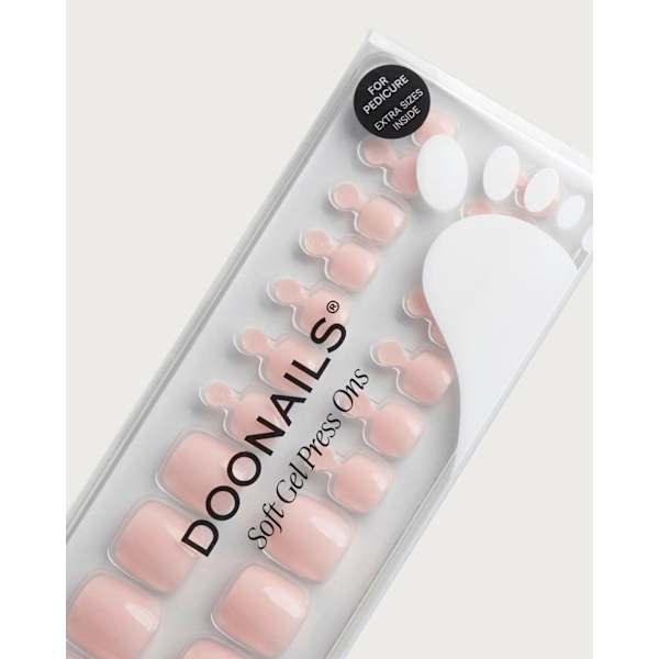 Künstliche Nägel, Soft Gel Press Ons Pediküre Ballerina Doonails