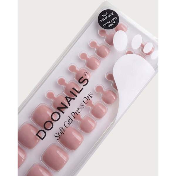 Künstliche Nägel, Soft Gel Press Ons Pediküre Valentine Crush Doonails