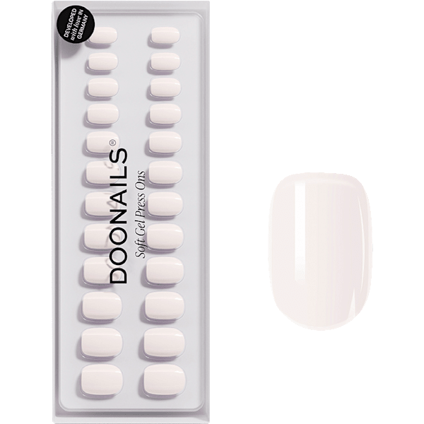 Künstliche Nägel, Soft Gel Press Ons Pillow Talk Extra Short Square Doonails
