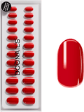 Künstliche Nägel, Soft Gel Press Ons Rose Red Medium Round Doonails