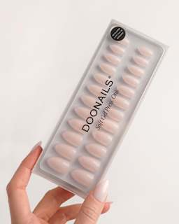 Künstliche Nägel, Soft Gel Press Ons Short Pillow Talk Short Almond Doonails
