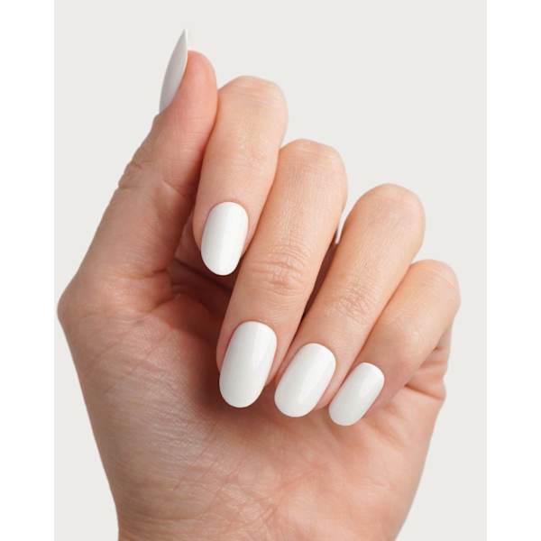Künstliche Nägel, Soft Gel Press Ons Snow White Medium Round Doonails