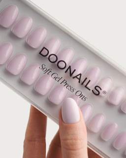 Künstliche Nägel, Soft Gel Press Ons Soft Lilac Short Round Doonails