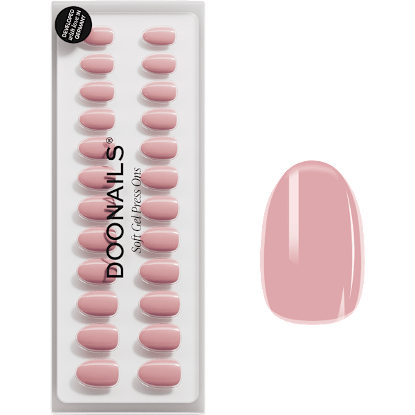 Künstliche Nägel, Soft Gel Press Ons Valentine Crush Short Round Doonails