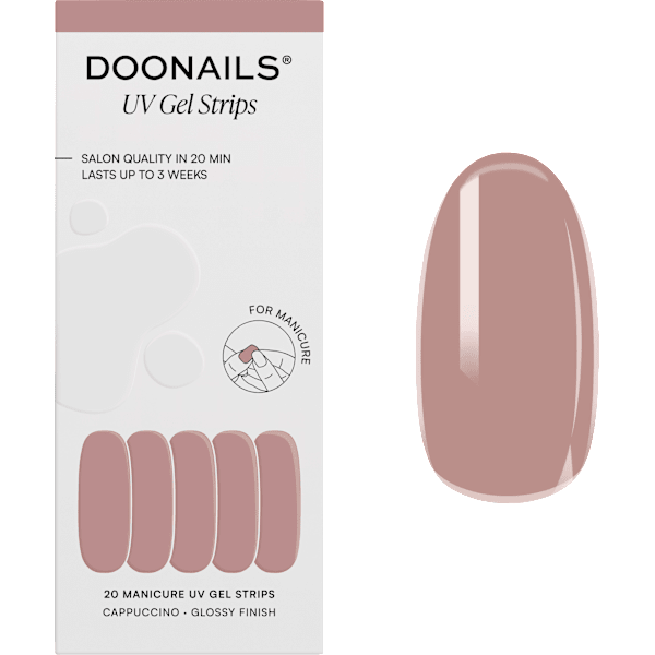 UV Gel Nagelfolien, Gel Strips Cappuccino Doonails