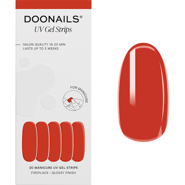 UV Gel Nagelfolien, Gel Strips Fireplace Doonails
