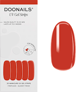 UV Gel Nagelfolien, Gel Strips Fireplace Doonails