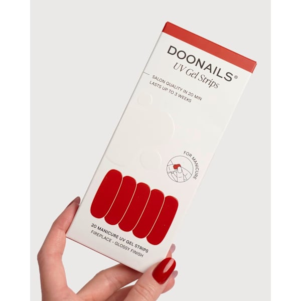UV Gel Nagelfolien, Gel Strips Fireplace Doonails
