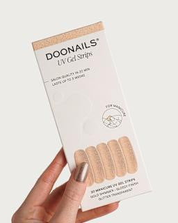 UV Gel Nagelfolien, Gel Strips Gold Shimmer Doonails