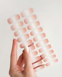 UV Gel Nagelfolien, Gel Strips Nude Glitter Babyboomer Doonails