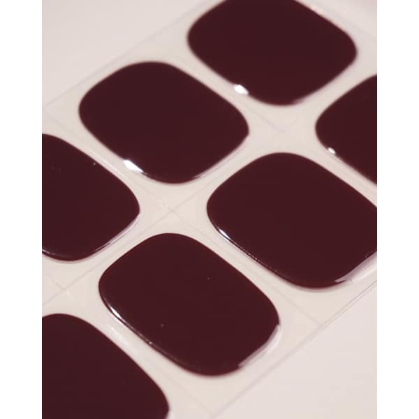 UV Gel Nagelfolien, Gel Strips Pediküre Plum Purple Doonails