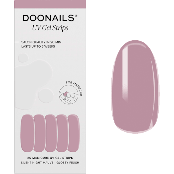 UV Gel Nagelfolien, Gel Strips Silent Night Mauve Doonails