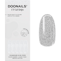 UV Gel Nagelfolien, Gel Strips Silver Shimmer Doonails