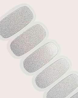 UV Gel Nagelfolien, Gel Strips Silver Shimmer Doonails