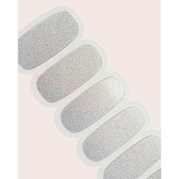 UV Gel Nagelfolien, Gel Strips Silver Shimmer Doonails