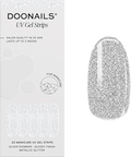 UV Gel Nagelfolien, Gel Strips Silver Shimmer Doonails