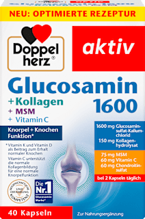 Glucosamin 1600 Kollagen MSM Vitamin C Kapseln 40 St Doppelherz