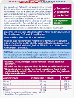 Immun + Nacht direct Granulat-Sticks 20 St Doppelherz
