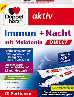 Immun + Nacht direct Granulat-Sticks 20 St Doppelherz