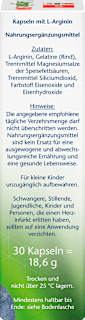 L-Arginin Kapseln, 30 St Doppelherz