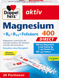 Magnesium 400 + Vitamine B6 + B12 + Folsäure Direktgranulat 20 St. Doppelherz