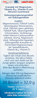 Magnesium 500 +B12 +D3 Direktgranulat 20 St Doppelherz