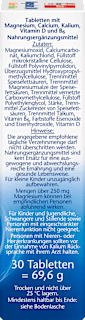 Magnesium 500 + Calcium + Kalium Tabletten 30 St Doppelherz