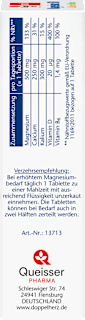 Magnesium 500 + Calcium + Kalium Tabletten 30 St Doppelherz