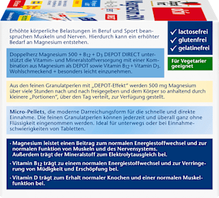 Magnesium 500 Direkt Beutel 60 St Doppelherz