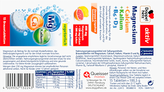 Magnesium Calcium Kalium + Vitamine B6 + D3 15 St Doppelherz