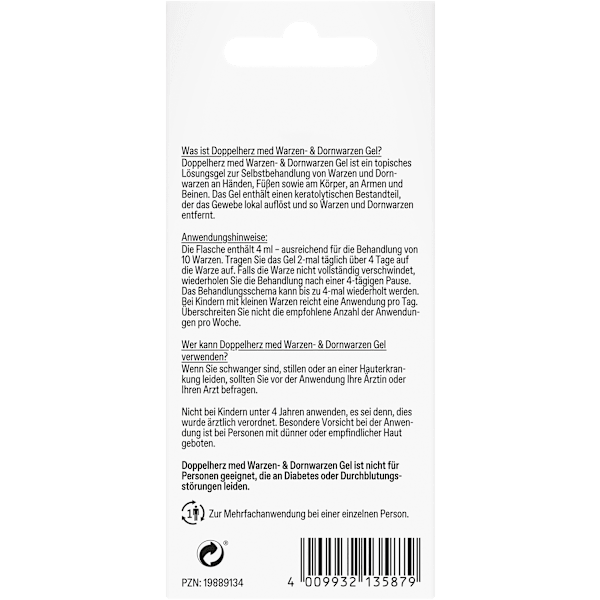 Warzen- & Dornwarzen Gel Doppelherz med