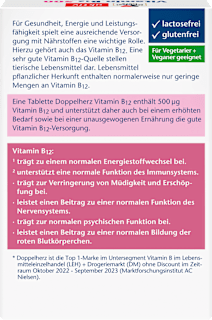 Vitamin B12 500µg Mini Tabletten 30St Doppelherz