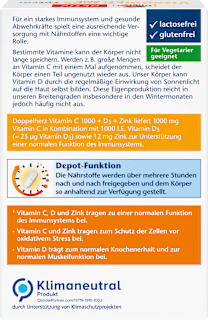 Vitamin C 1000 + D3 + Zink 100 St Doppelherz