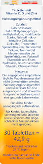 Vitamin C 1000 + D3 + Zink Depot Tabletten 30 St Doppelherz