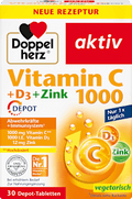 Vitamin C 1000 + D3 + Zink Depot Tabletten 30 St Doppelherz