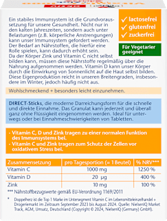 Vitamin C 1000mg + Zink Direct 20 St Doppelherz