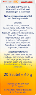 Vitamin C 1000mg + Zink Direct 20 St Doppelherz