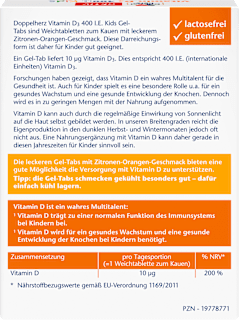 Vitamin D3 400 I.E. Kids Gel-Tabs 27 St Doppelherz