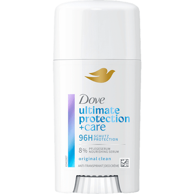 Dove Antiperspirant deodorant cream ultimate protection +care original clean, 60 ml