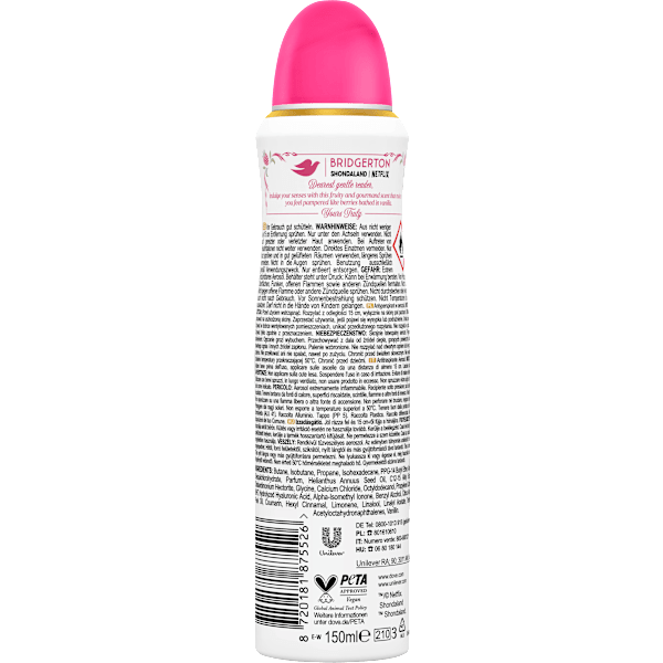 Antitranspirant Deospray Bridgerton Raspberry Rendezvous Dove
