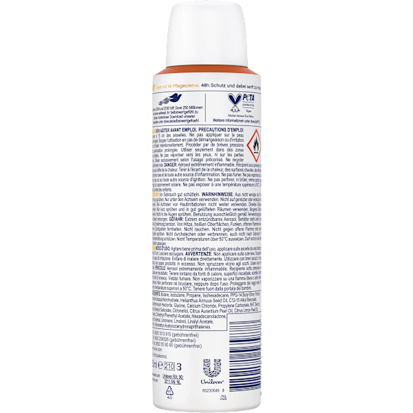 Antitranspirant Deospray Vanilla Scent Dove