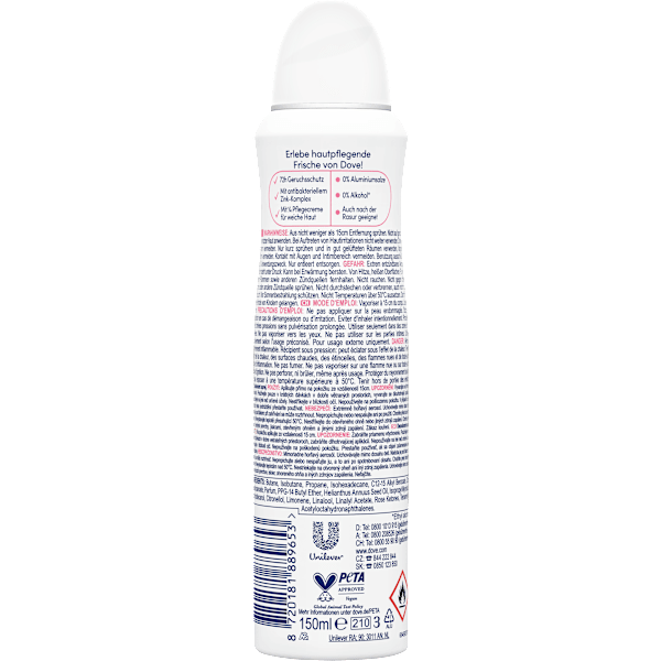 Deospray fresh+care  rose Dove
