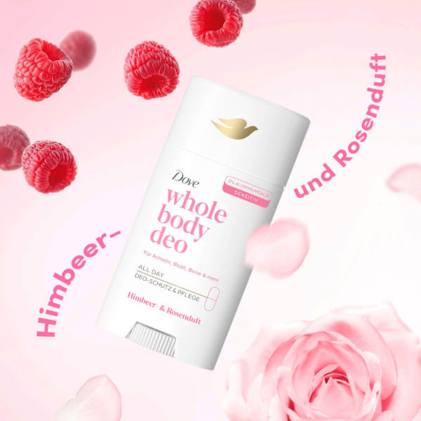 Deostick Whole Body Deo Himbeer- & Rosenduft Dove