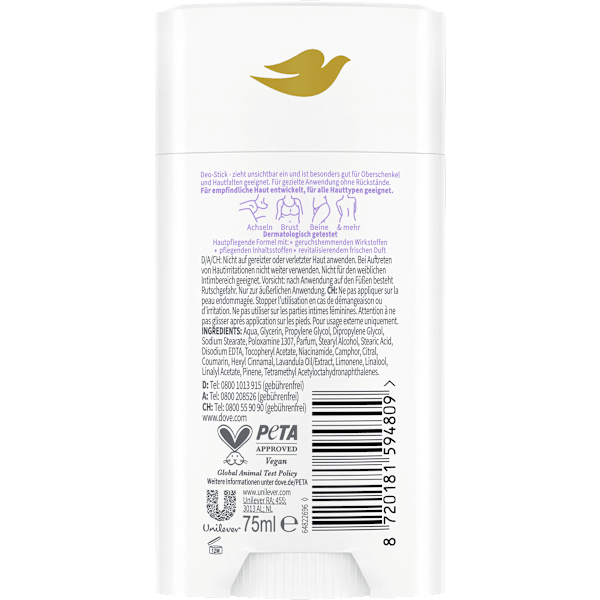 Deostick Whole Body Lavendel & Kamillenduft Dove