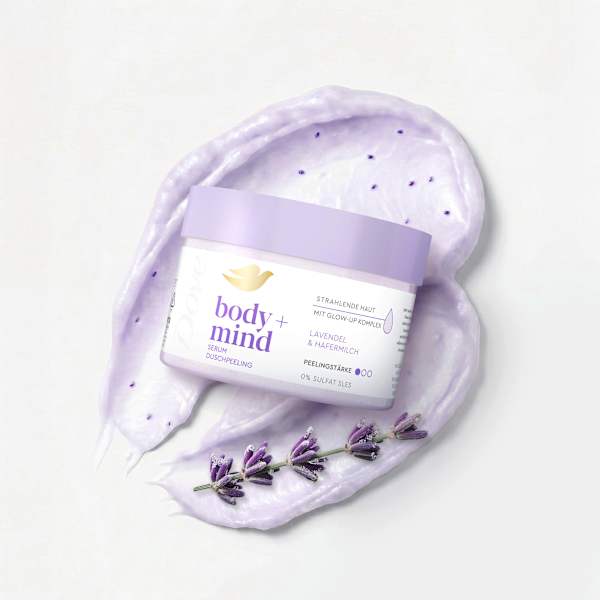Körperpeeling body+mind Lavendel & Hafermilch Dove