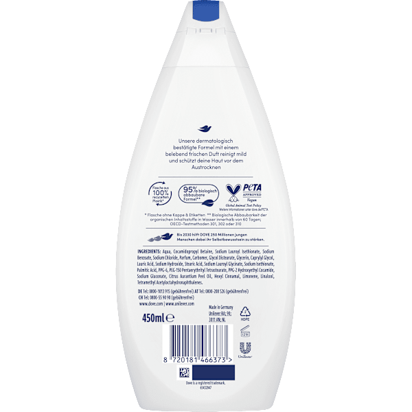 Pflegedusche Cremig-Sanft Dove