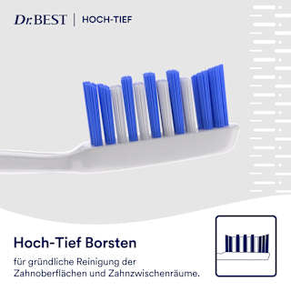 Zahnbürste Clean Hoch-Tief mittel (2+1 Gratis) Dr. BEST